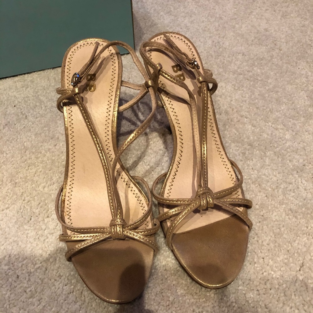 Strappy Gold Heels